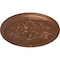 Ekena Millwork Luton Ceiling Medallion (Fits Canopies up to 3 1/2"), Hand-Painted Polished Copper, 21"OD x 2"P CM21LUPOS - alternate 3